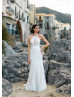 High Neck Ivory Lace Cutout Wedding Dress High Neck Ivory Lace Cutout Wedding Dress